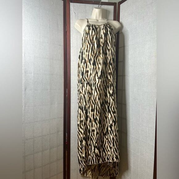 MLLE GABRIEL RESORT SUN ANIMAL PRINT HI‎ LOW SUMMER DRESS SIZE 3X - Picture 1 of 9